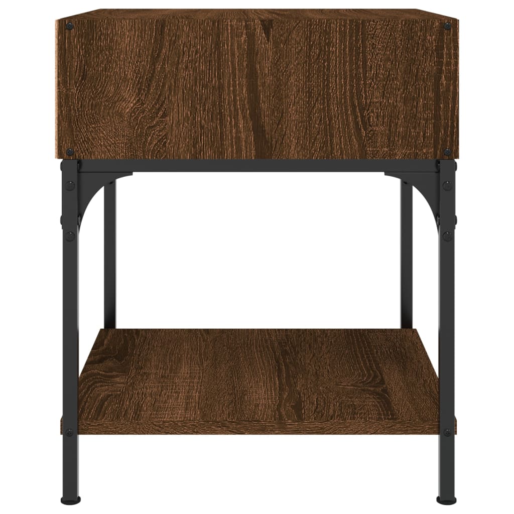 Bedside Tables 2 pcs Brown Oak 40x41x50 cm Engineered Wood