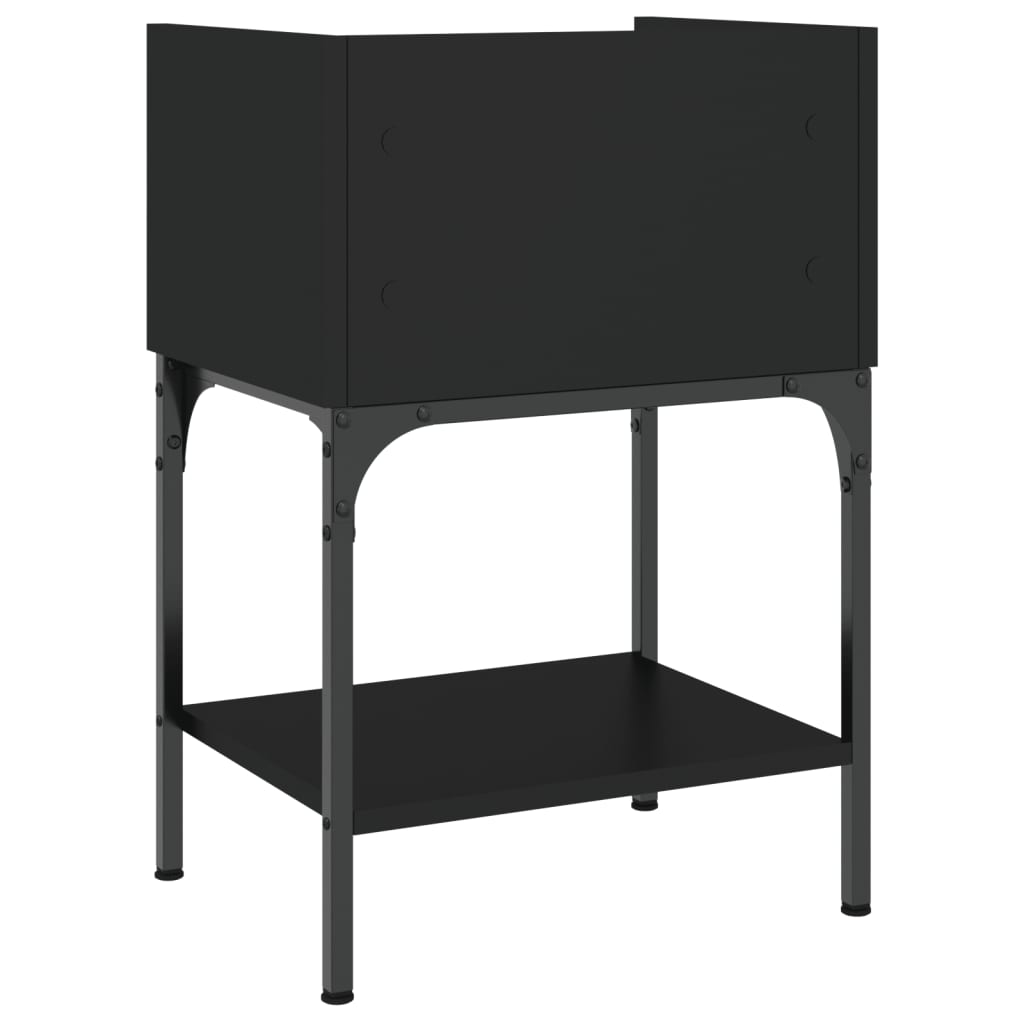 Bedside Tables 2 pcs Black 40.5x31x60 cm Engineered Wood