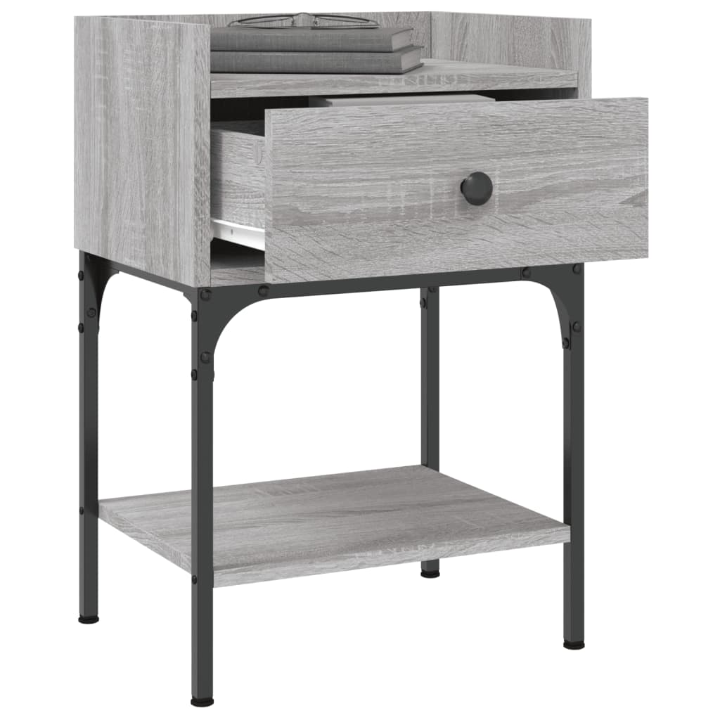 Bedside Tables 2 pcs Grey Sonoma 40.5x31x60 cm Engineered Wood