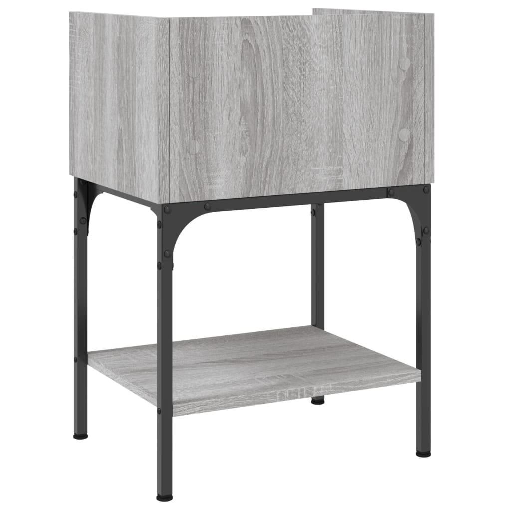 Bedside Tables 2 pcs Grey Sonoma 40.5x31x60 cm Engineered Wood