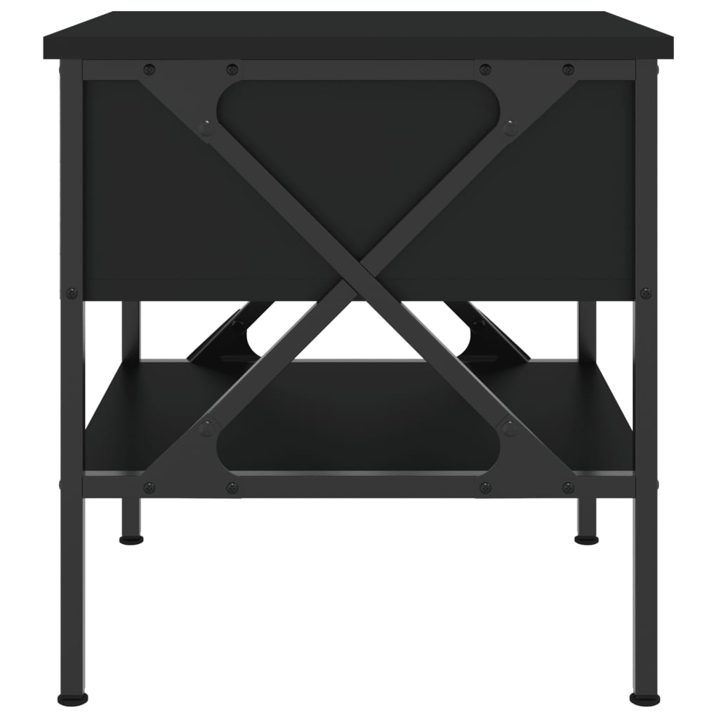 Bedside Tables 2 pcs Black 40x42x45 cm Engineered Wood