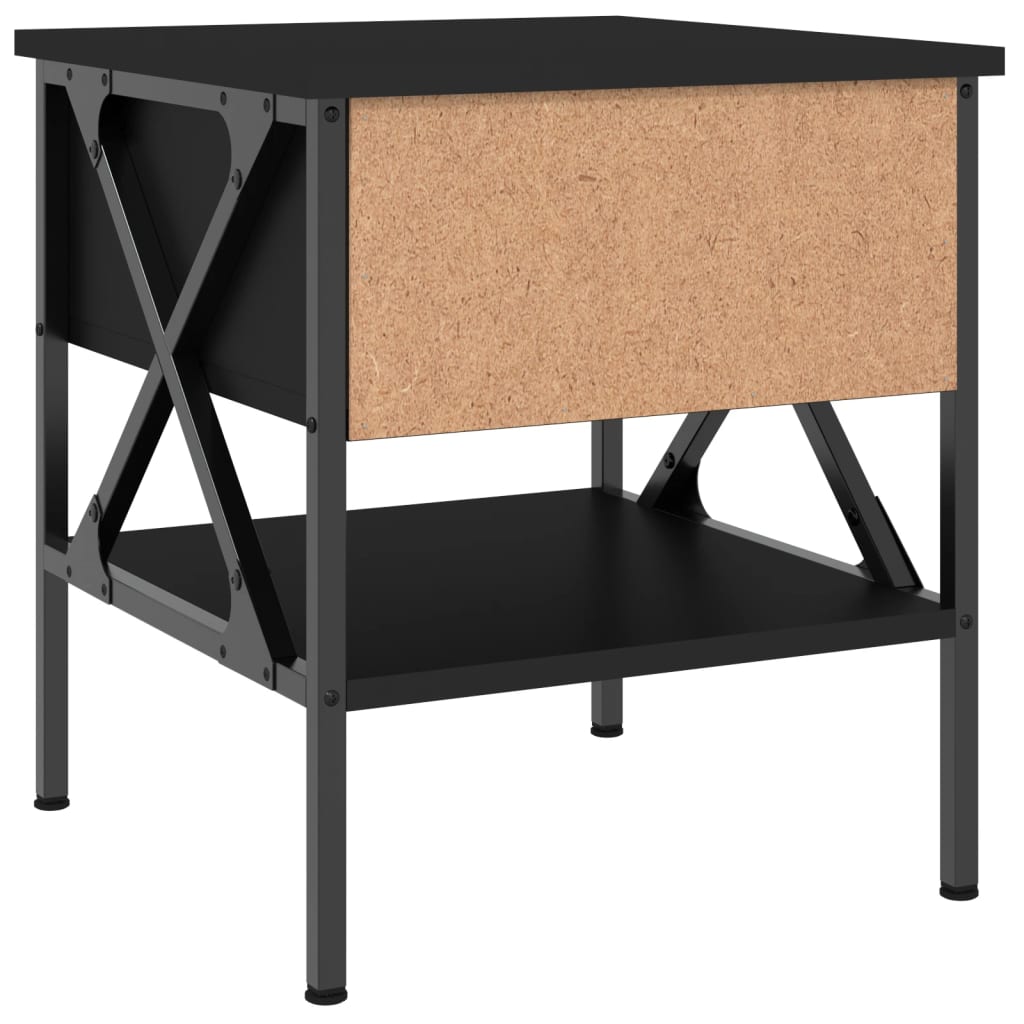 Bedside Tables 2 pcs Black 40x42x45 cm Engineered Wood