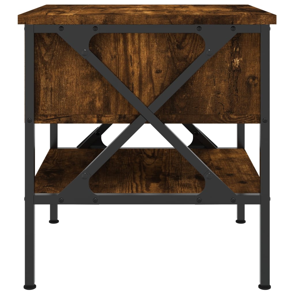Bedside Tables 2 pcs Smoked Oak 40x42x45 cm Engineered Wood