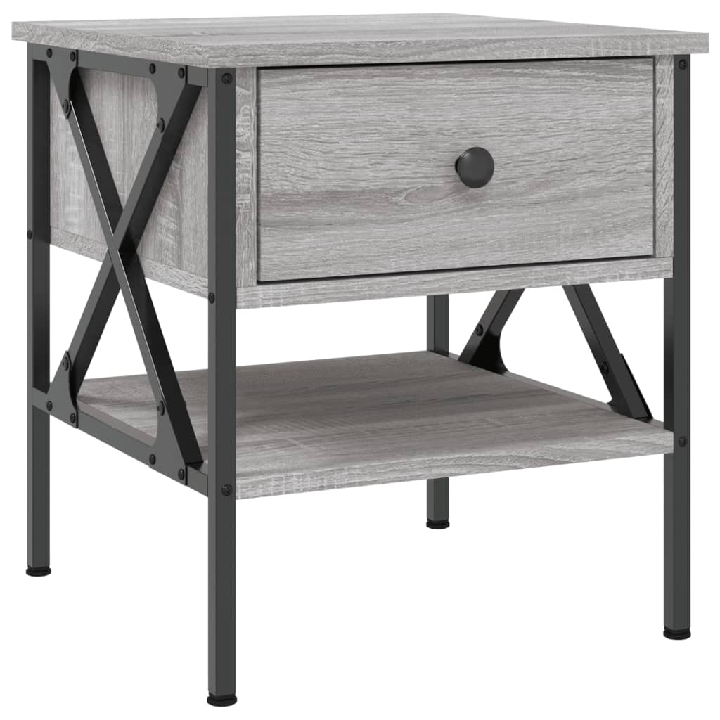 Bedside Tables 2 pcs Grey Sonoma 40x42x45 cm Engineered Wood