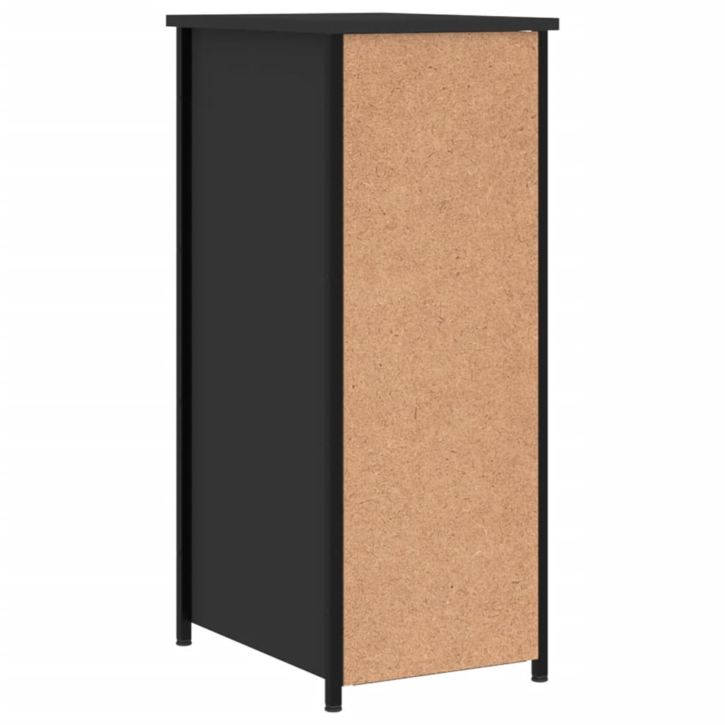 Bedside Cabinets 2 pcs Black 32x42x80 cm Engineered Wood