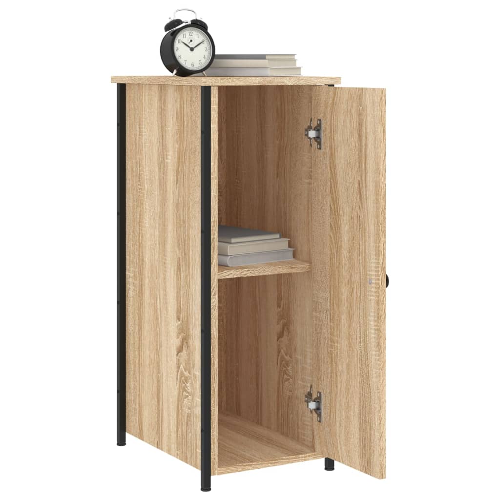 Bedside Cabinet Sonoma Oak 32x42x80 cm Engineered Wood