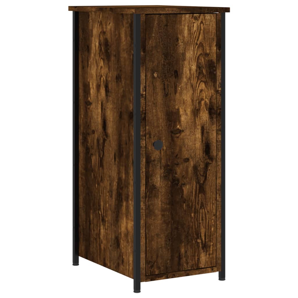 Bedside Cabinets 2 pcs Smoked Oak 32x42x80 cm Engineered Wood