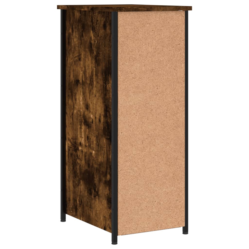 Bedside Cabinets 2 pcs Smoked Oak 32x42x80 cm Engineered Wood