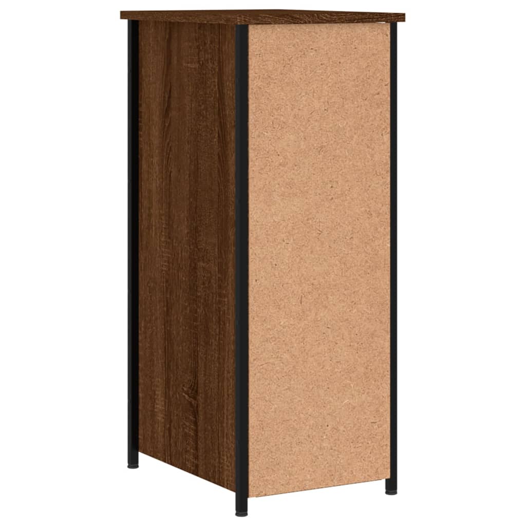 Bedside Cabinets 2 pcs Brown Oak 32x42x80 cm Engineered Wood