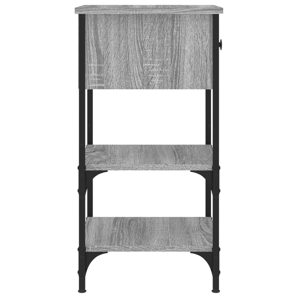Bedside Cabinets 2 pcs Grey Sonoma 34x36x70 cm Engineered Wood
