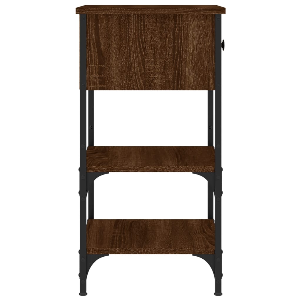 Bedside Cabinets 2 pcs Brown Oak 34x36x70 cm Engineered Wood