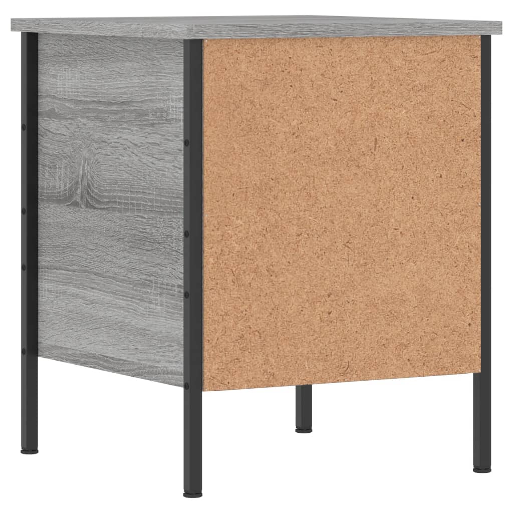 Bedside Cabinet Grey Sonoma 40x42x50 cm Engineered Wood - Newstart Furniture