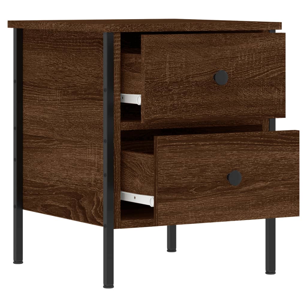 Bedside Cabinet Brown Oak 40x42x50 cm Engineered Wood - Newstart Furniture