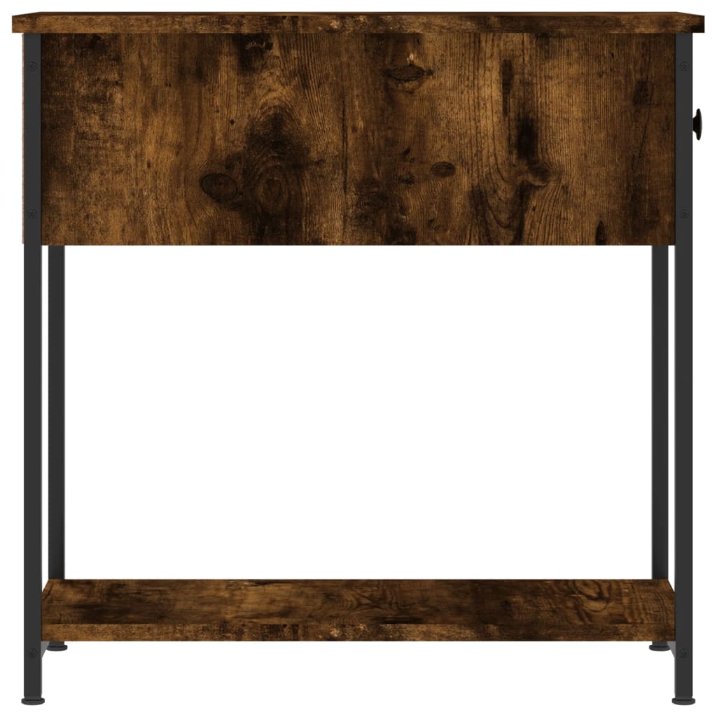 Bedside Cabinet Smoked Oak 30x60x60 cm Engineered Wood - Newstart Furniture
