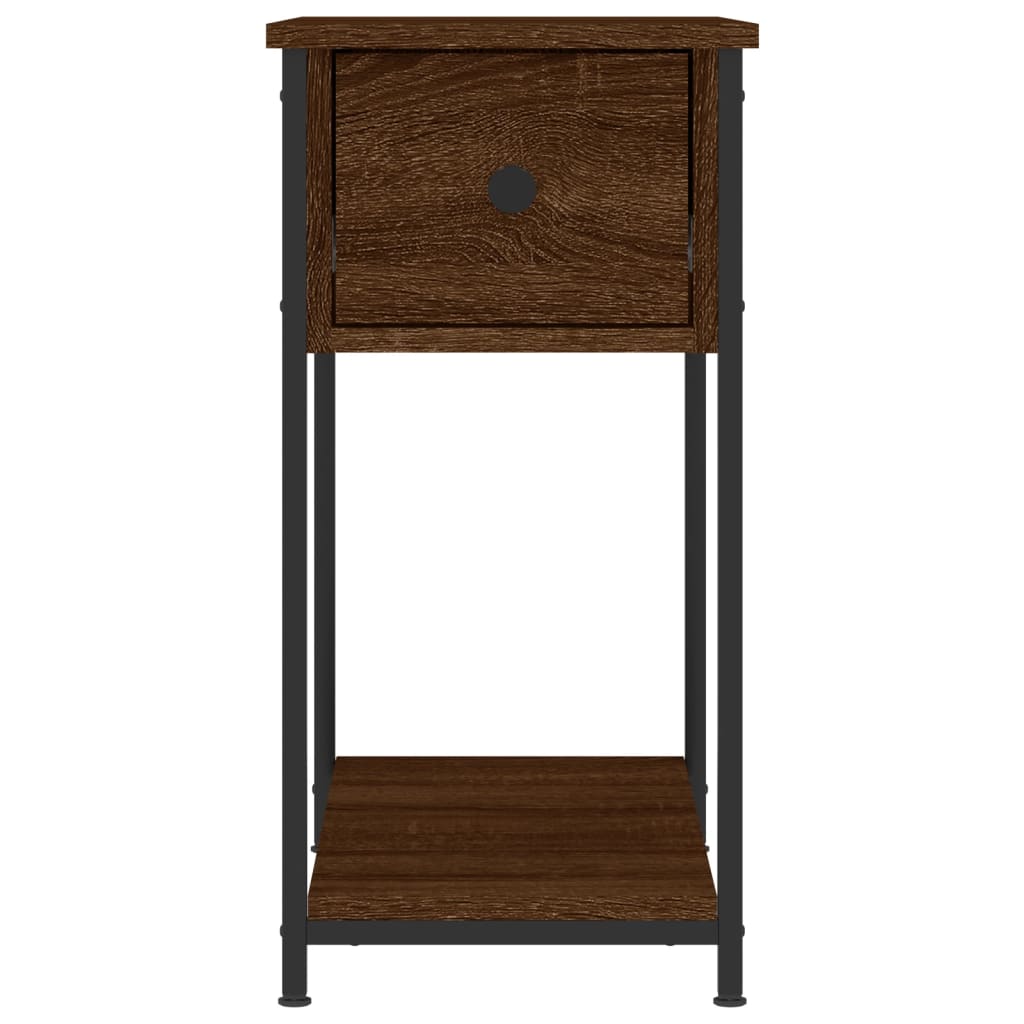 Bedside Cabinet Brown Oak 30x60x60 cm Engineered Wood - Newstart Furniture
