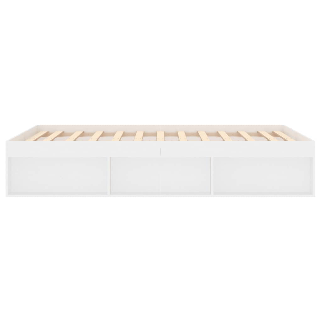 Bed Frame White 137x187 cm Single Size