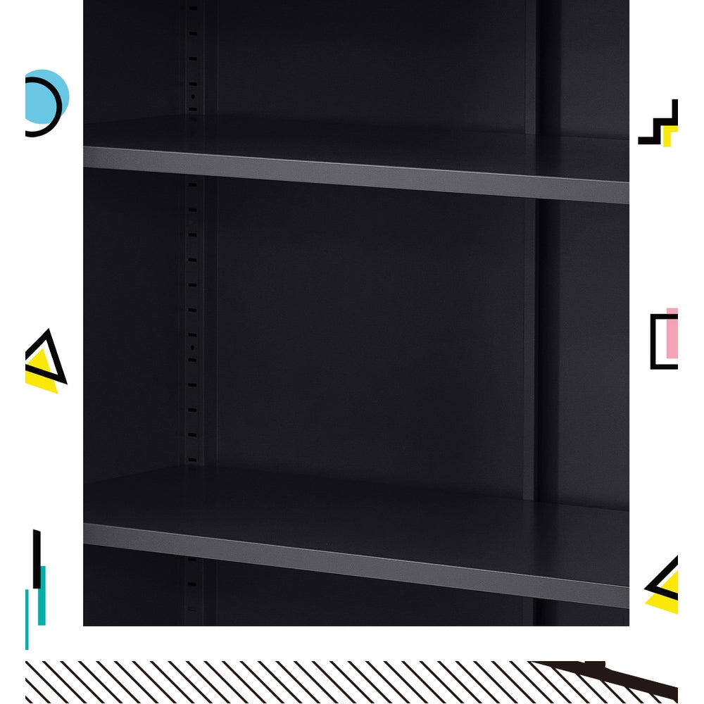 ArtissIn Buffet Sideboard Locker Metal Storage Cabinet - SWEETHEART Charcoal - Newstart Furniture
