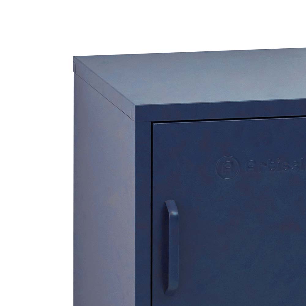 ArtissIn Metal Locker Storage Shelf Filing Cabinet Cupboard Bedside Table Blue - Newstart Furniture