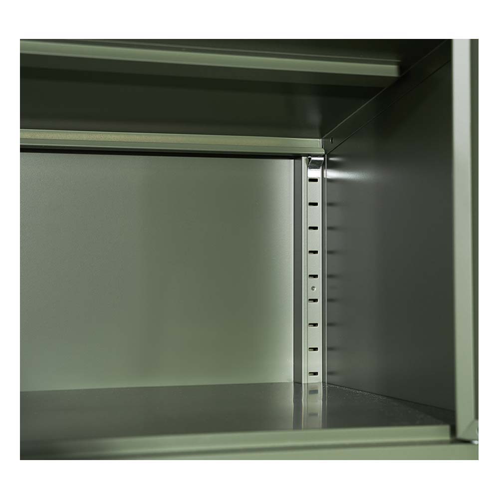 ArtissIn Double Storage Cabinet Shelf Organizer Bedroom Green - Newstart Furniture