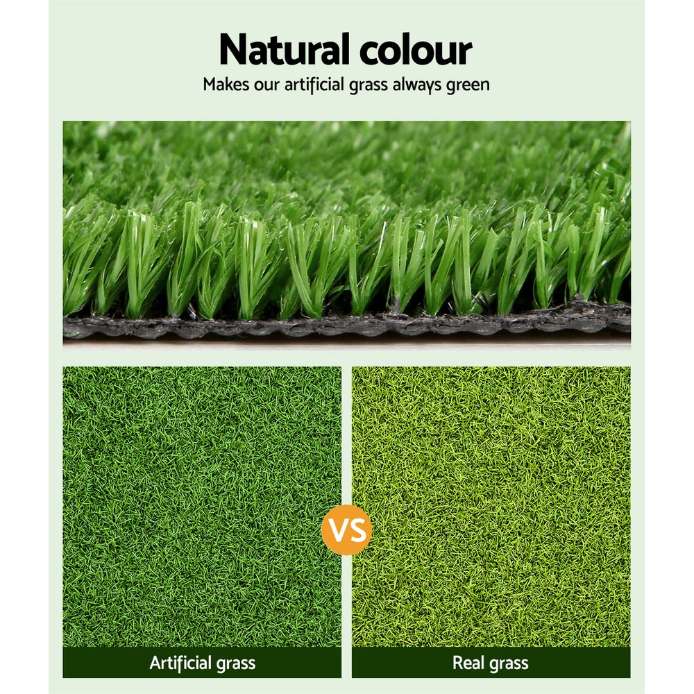 Primeturf Artificial Grass 10mm 2mx10m 20sqm Synthetic Fake Turf Plants Plastic Lawn Olive - Newstart Furniture