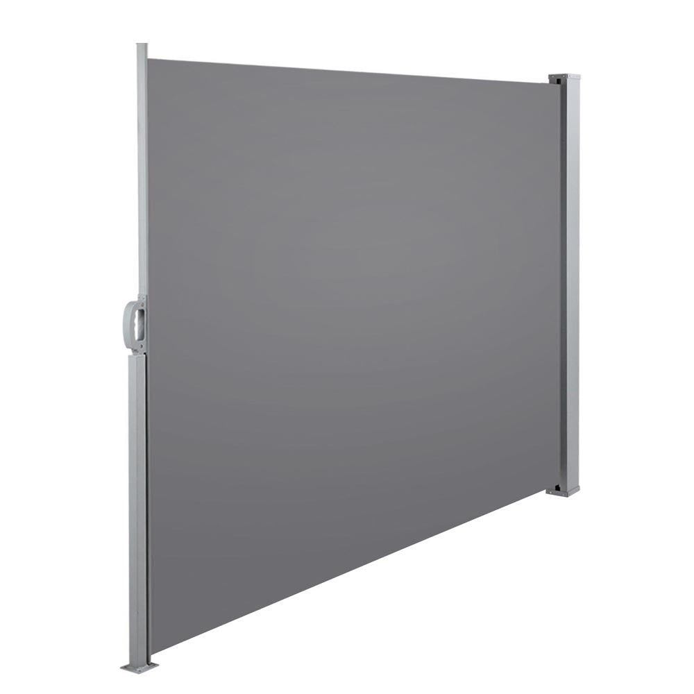 Instahut Retractable Side Awning Shade 1.8 x 3m - Grey - Newstart Furniture