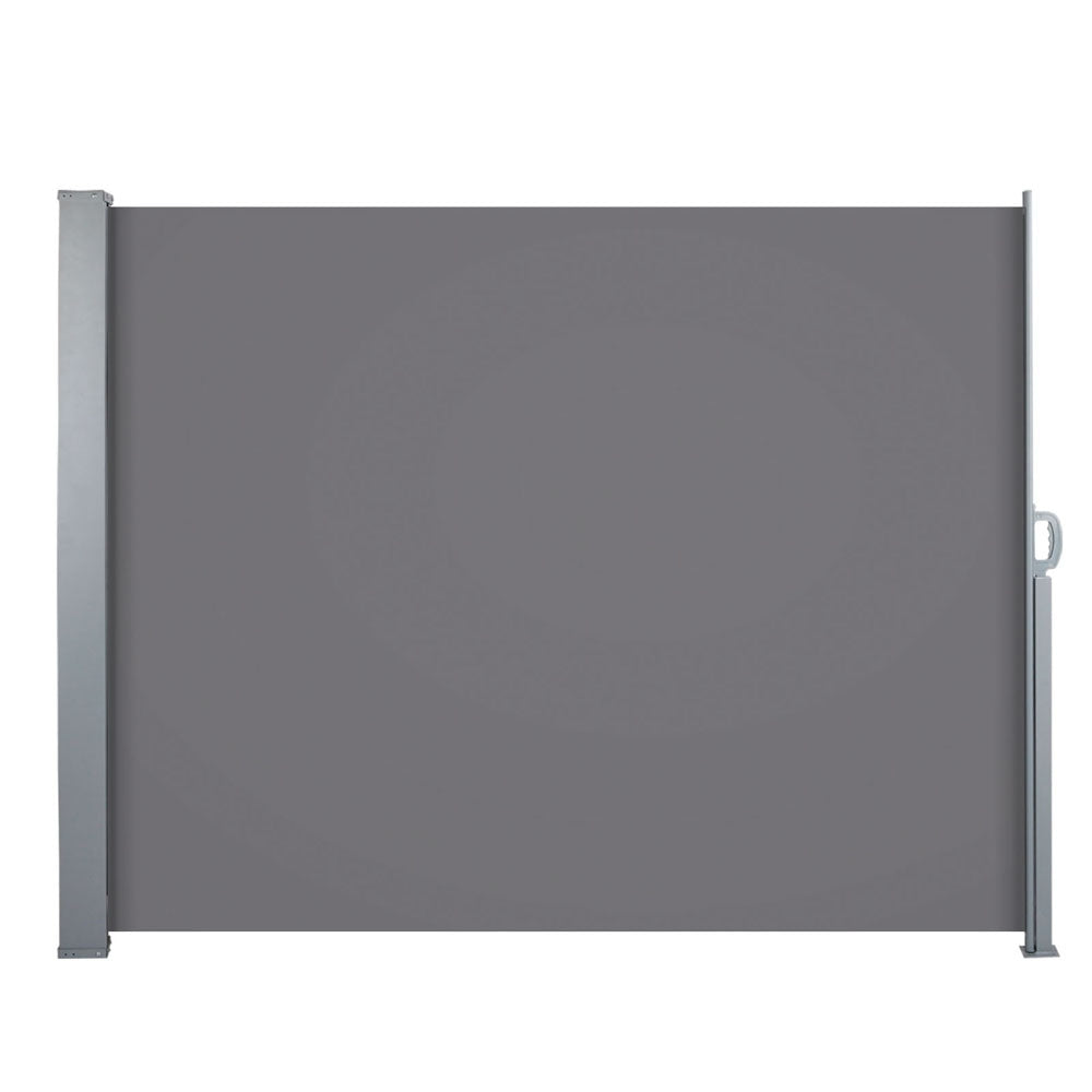 Instahut Retractable Side Awning Shade 1.8 x 3m - Grey - Newstart Furniture