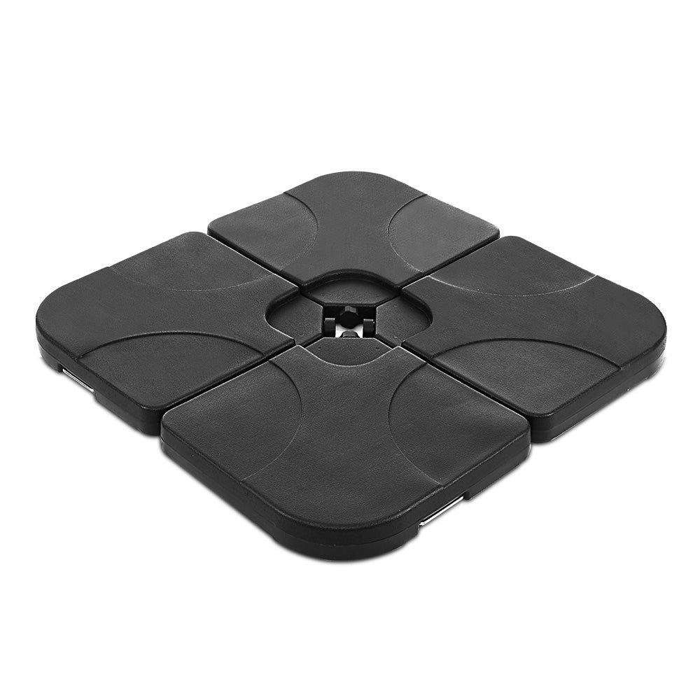 Instahut Set of 4 Umbrella Base Set Black - Newstart Furniture