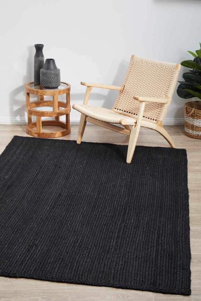 Bondi Black Rug - Newstart Furniture