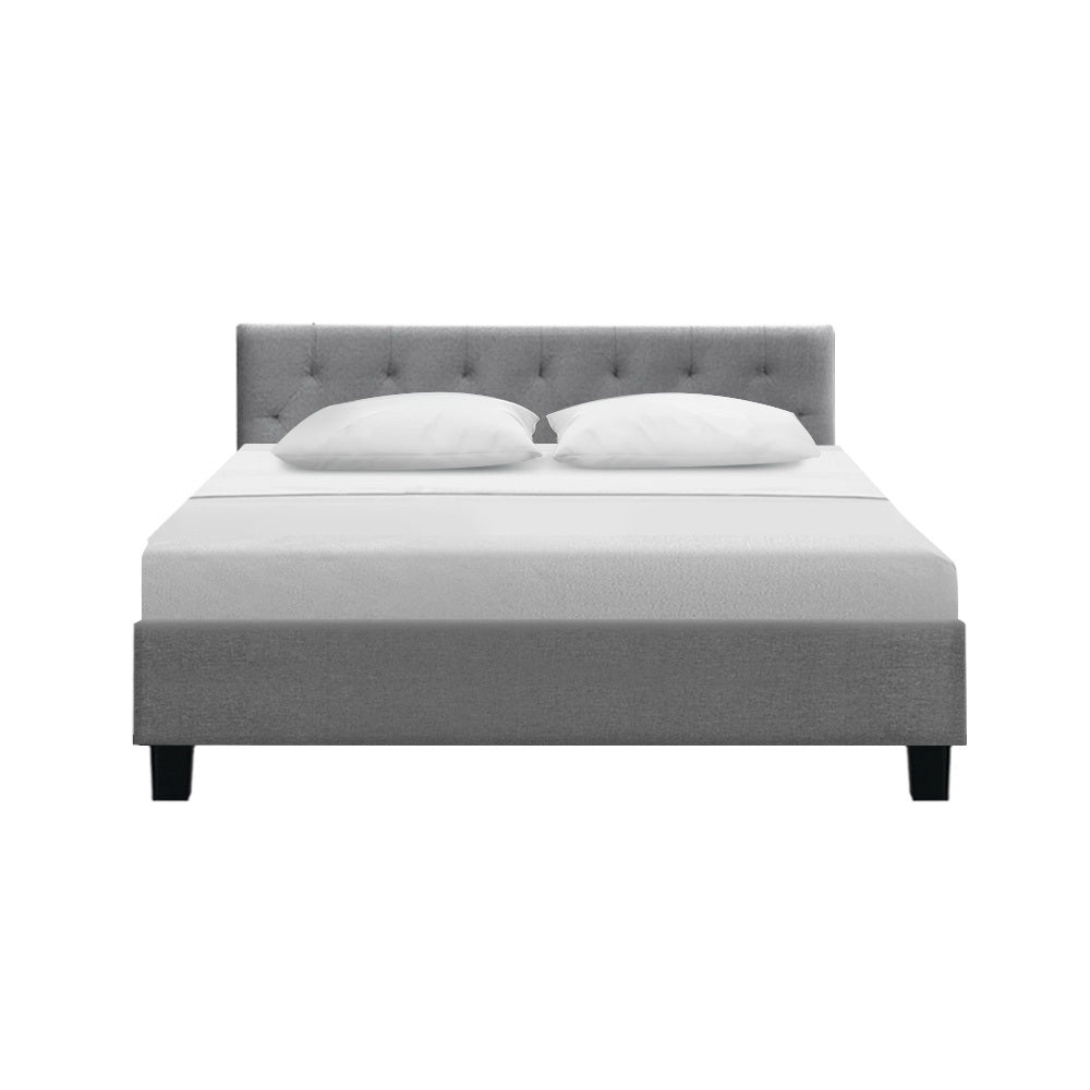 Artiss Vanke Queen Bed in Grey - Perfect Room Addition