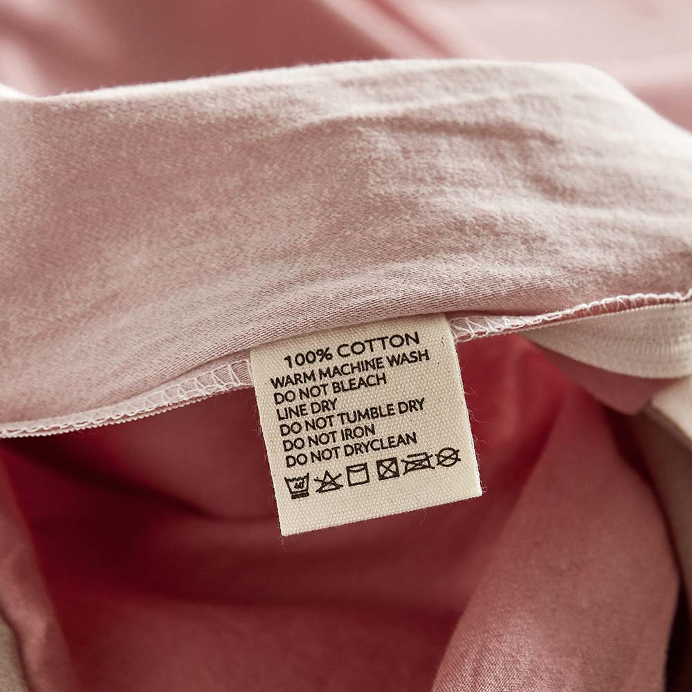 Cosy Club Washed Cotton Sheet Set Pink Brown Single - Newstart Furniture