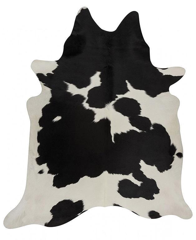 Exquisite Natural Cow Hide Rug Black White - Newstart Furniture