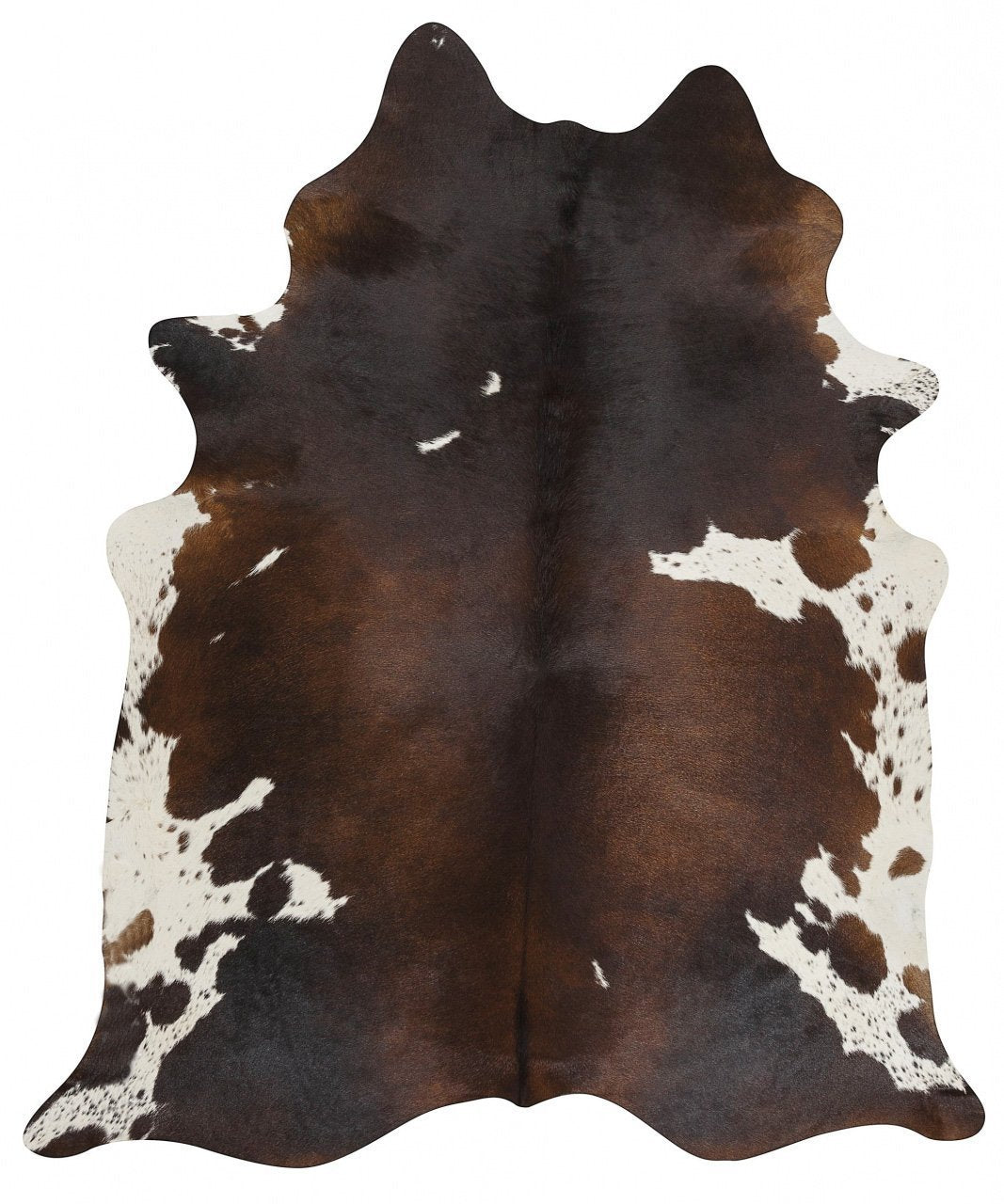 Exquisite Natural Cow Hide Rug Chocolate - Newstart Furniture
