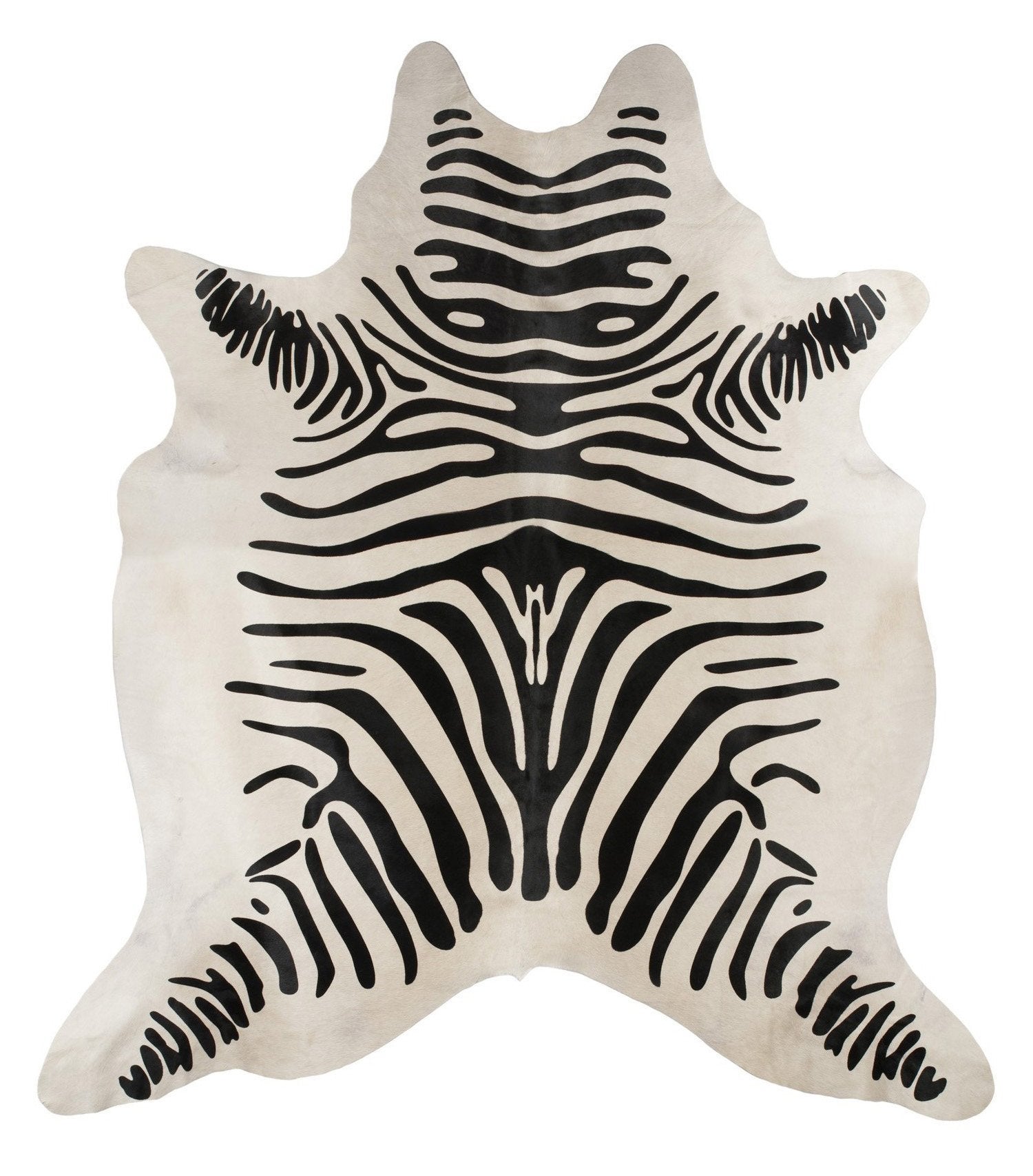Exquisite Natural Cow Hide Rug Zebra Print - Newstart Furniture