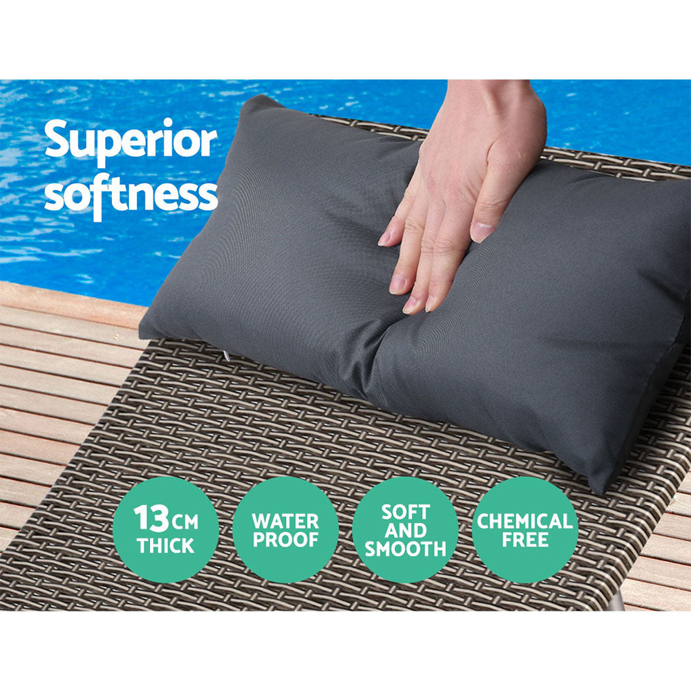 Gardeon Outdoor Sun Lounge Furniture Day Bed Wicker Pillow Sofa Set - Newstart Furniture