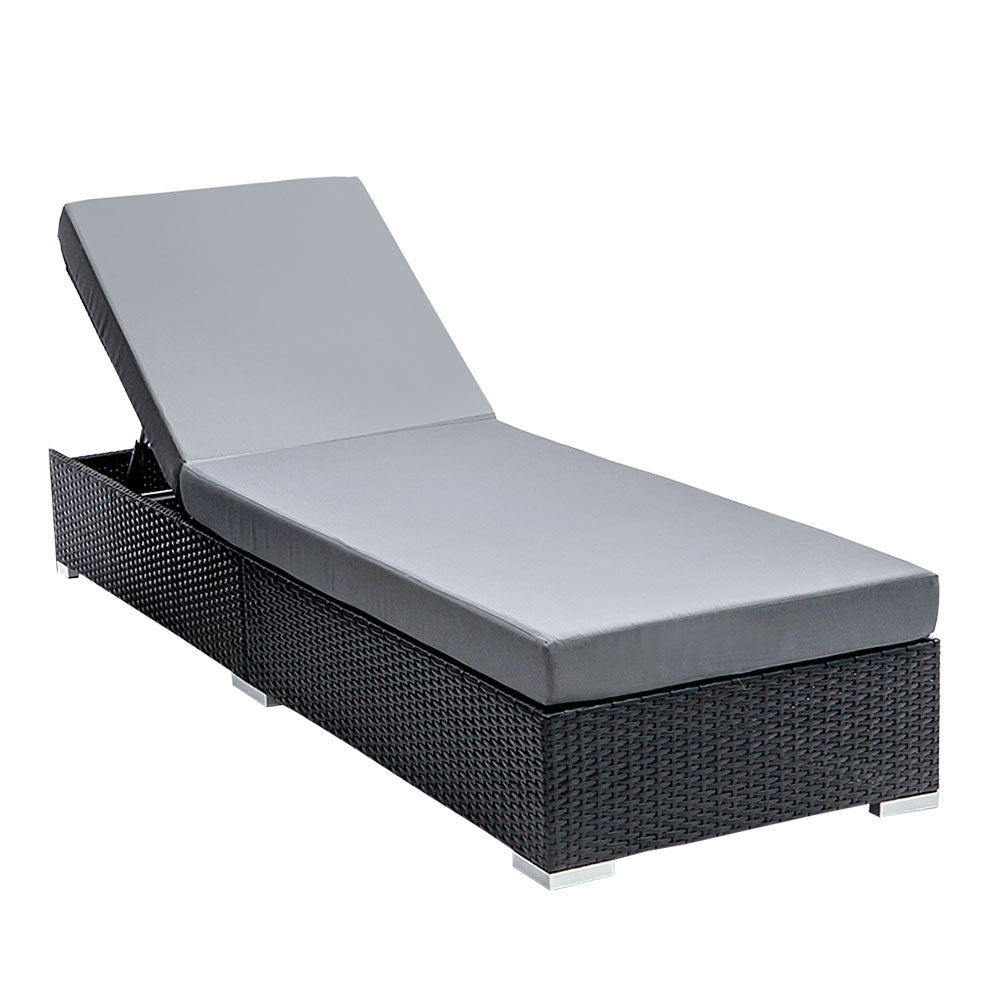 Gardeon Sun Lounge Outdoor Furniture Day Bed Wicker Rattan Garden Sofa - Newstart Furniture