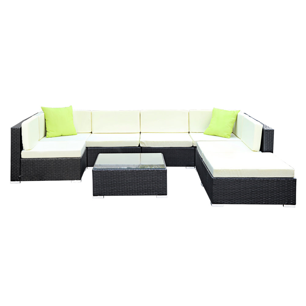 Gardeon 8PC Outdoor Furniture Wicker Sofa Set - Newstart Furniture