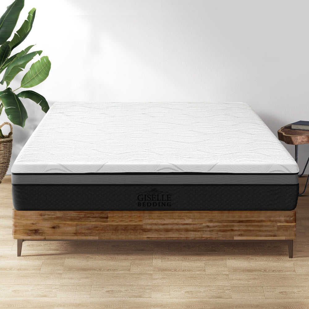 Giselle Bedding Memory Foam Mattress Bed Cool Gel Non Spring Comfort Single 25cm - Newstart Furniture