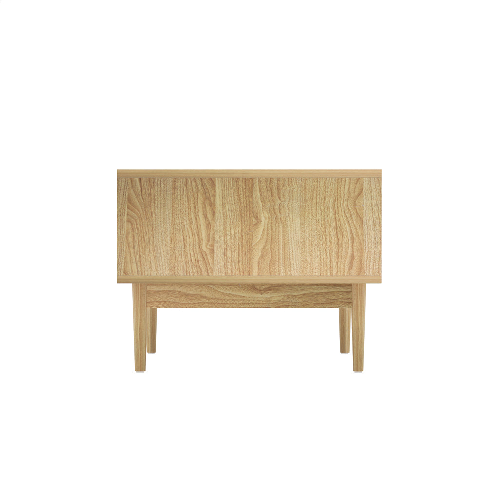 Artiss Rattan Coffee Table with Storage Drawers Shelf Modern Wooden Tables - Newstart Furniture