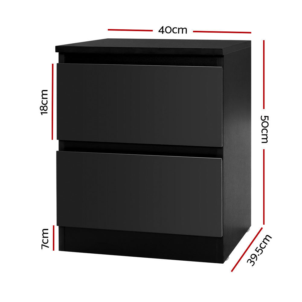 Pepe Bedside Table Black