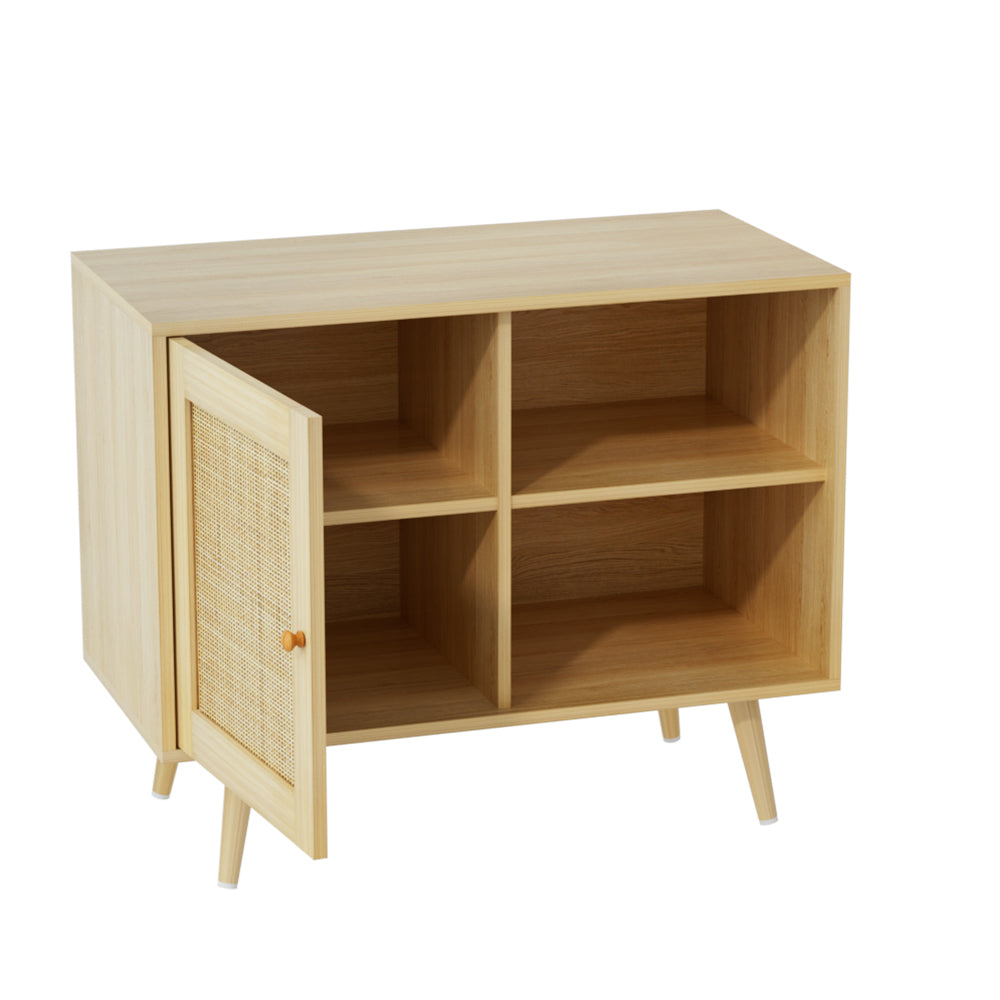 Artiss Buffet Sideboard Rattan Cabinet Storage Shelves Hallway Table Kitchen - Newstart Furniture