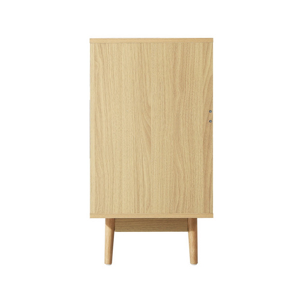 Artiss 6 Chest of Drawers Rattan Tallboy Cabinet Bedroom Clothes Storage Wood - Newstart Furniture