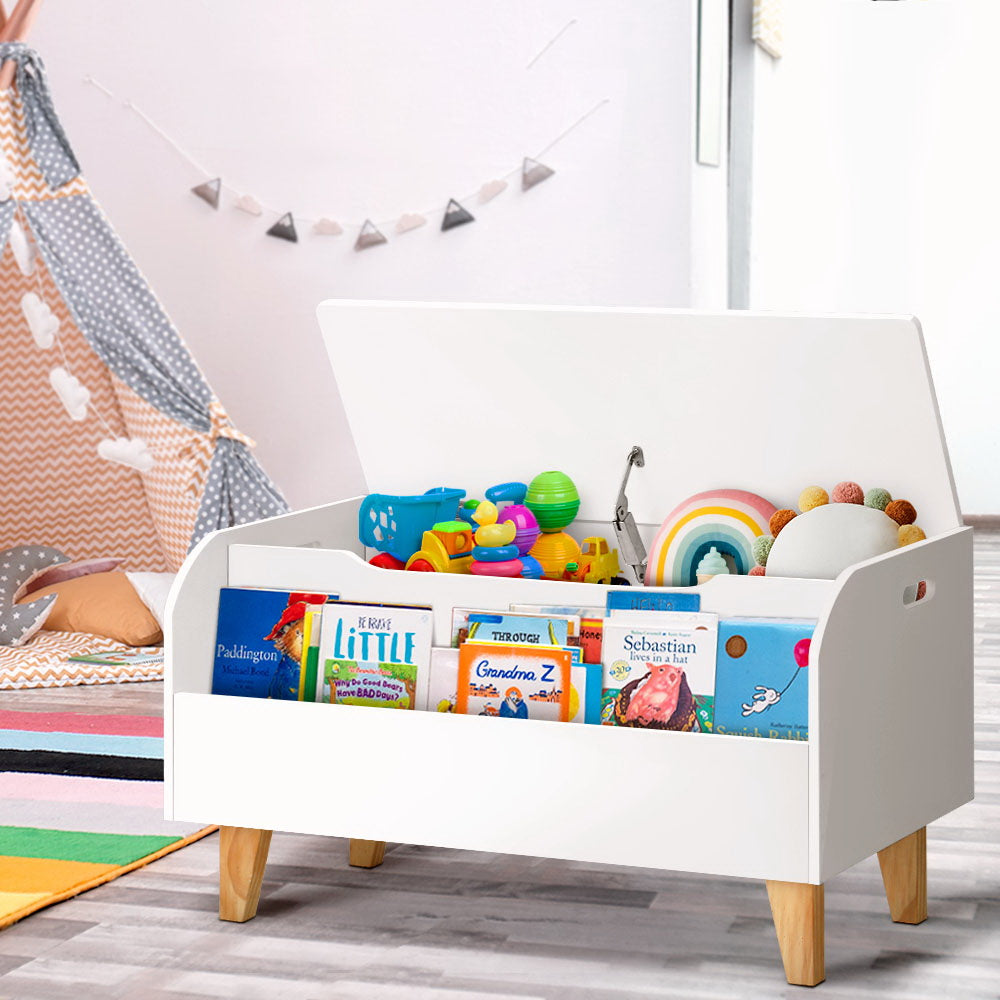 Keezi Kids Toy Box Bookshelf Storage Children Room Bookcase Organiser Display - Newstart Furniture