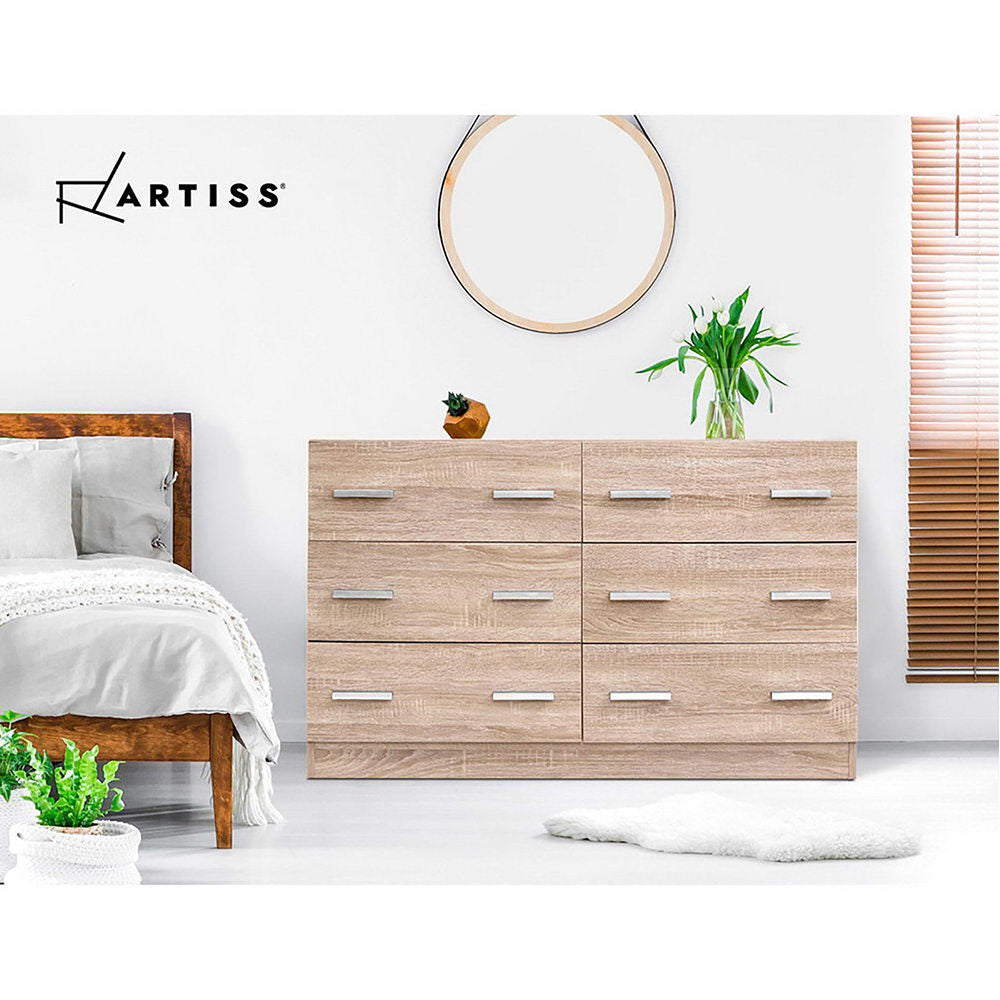 Artiss Chest of Drawers Lowboy Wood - Newstart Furniture