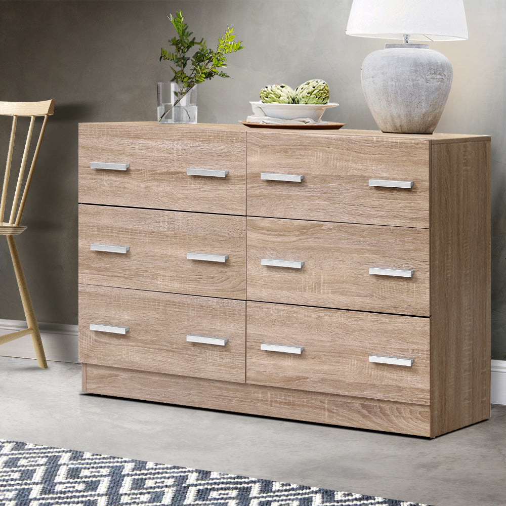 Artiss Chest of Drawers Lowboy Wood - Newstart Furniture