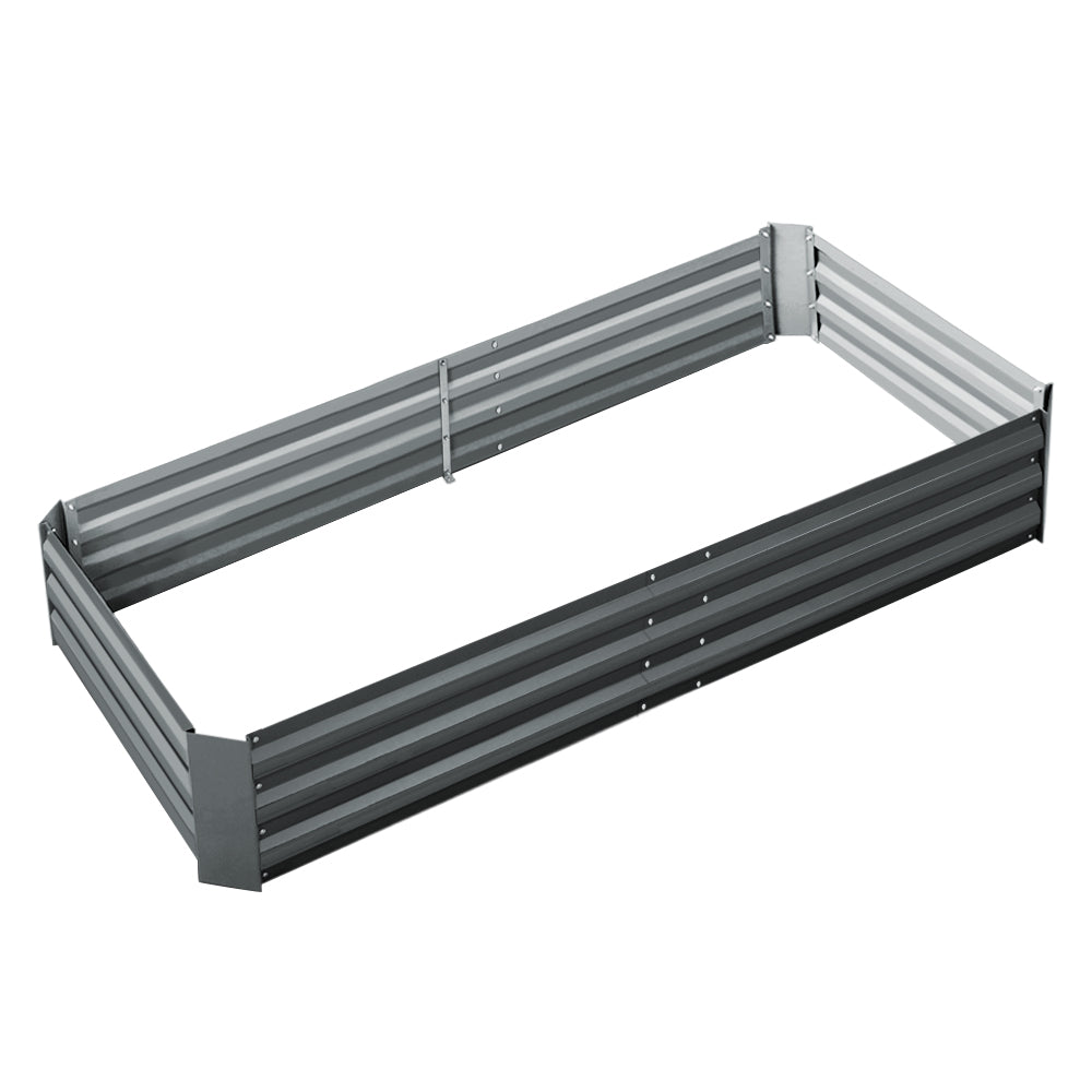 Galvanized Steel Raised Garden Bed 180x90cm Planter Box