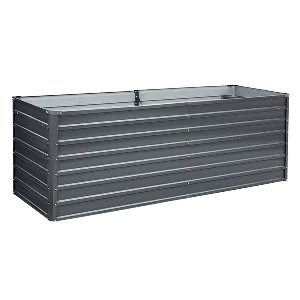 Newstart Galvanized Raised Garden Bed 240x80x77cm Planter Box