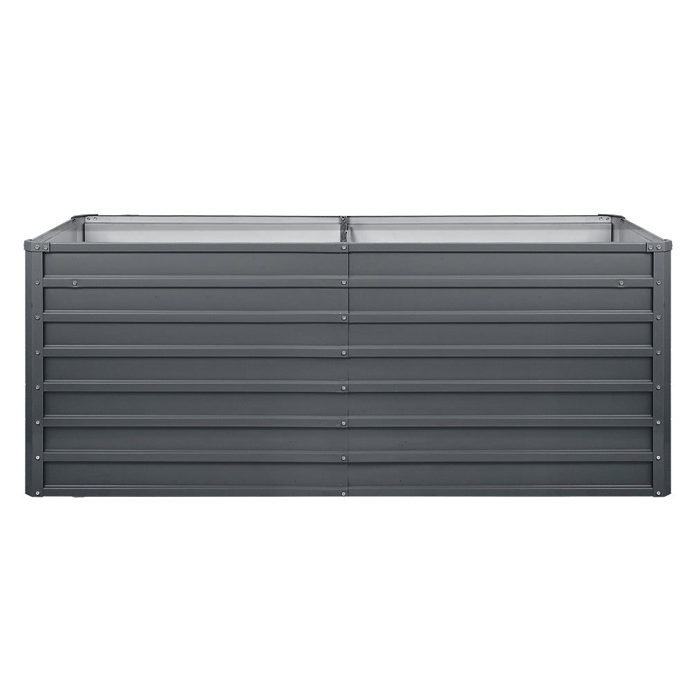 Newstart Galvanized Raised Garden Bed 240x80x77cm Planter Box