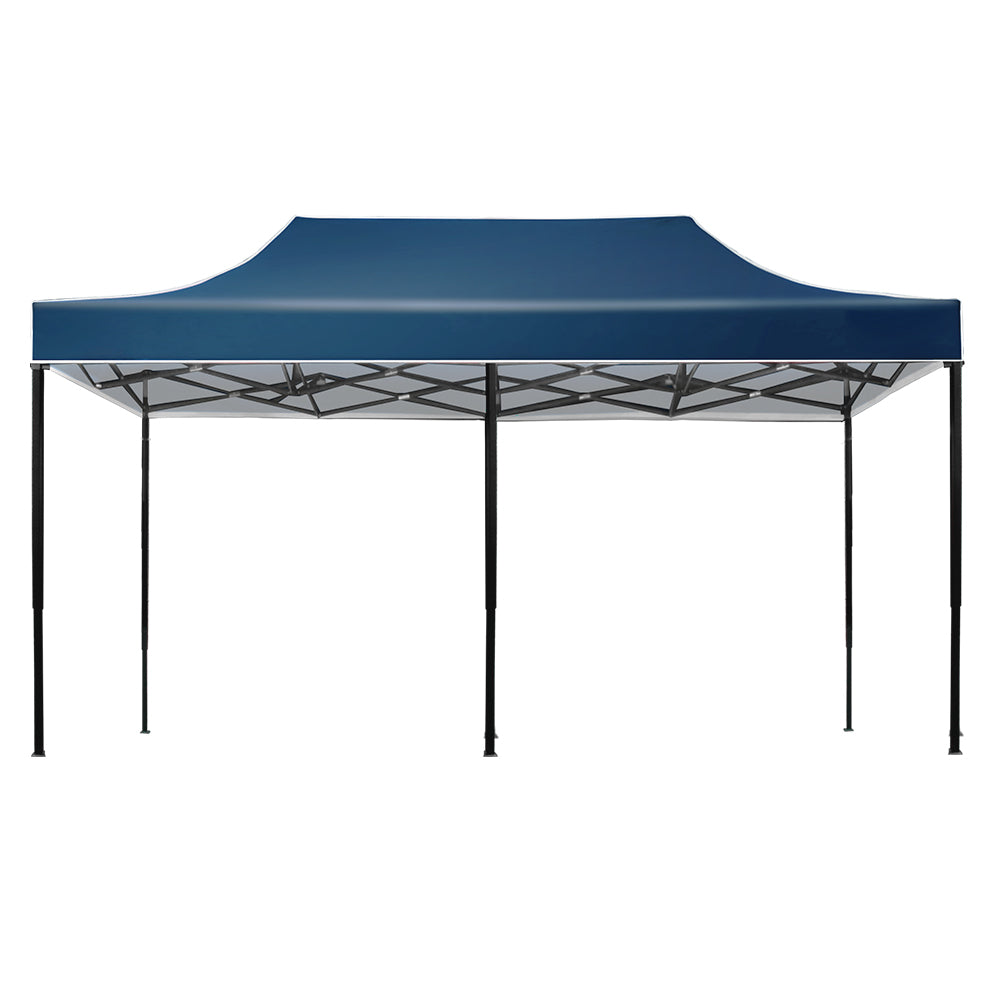 Instahut Gazebo Pop Up Marquee 3x6 Outdoor Tent Folding Wedding Gazebos Navy - Newstart Furniture