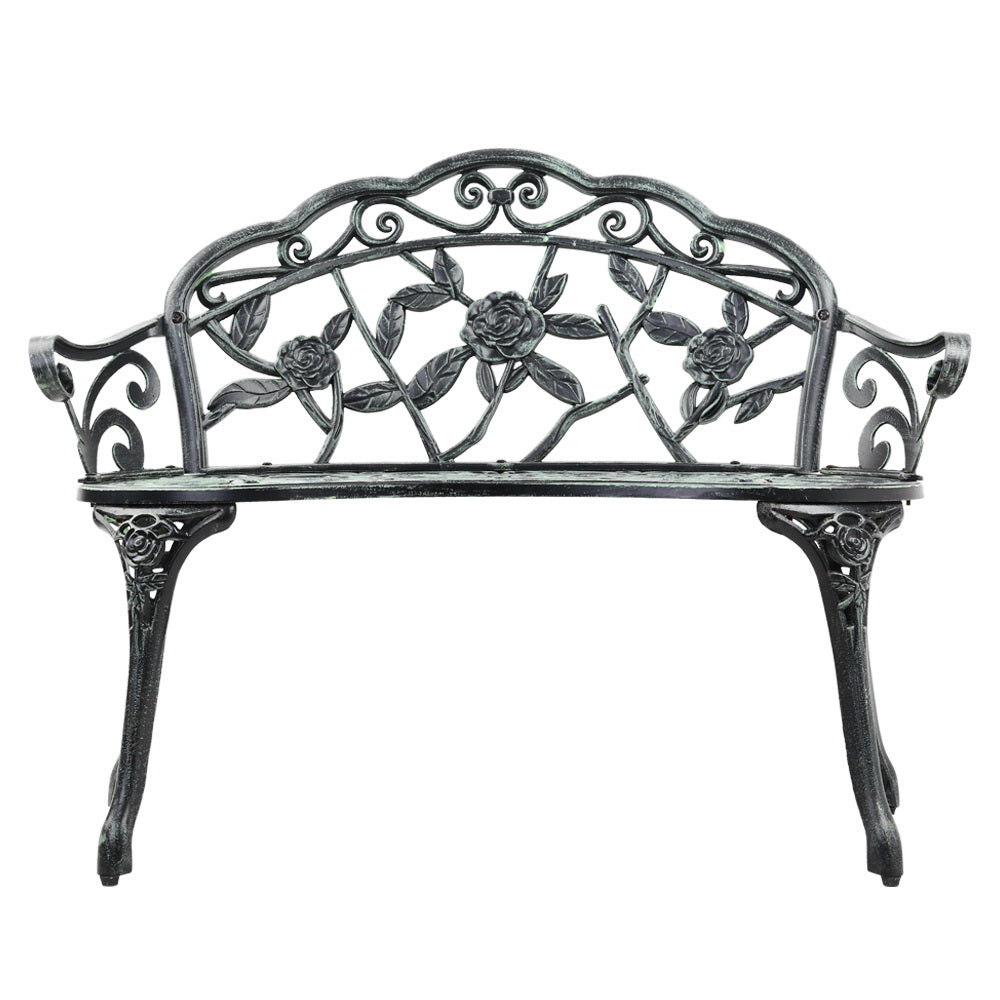 Gardeon Victorian Garden Bench - Green - Newstart Furniture