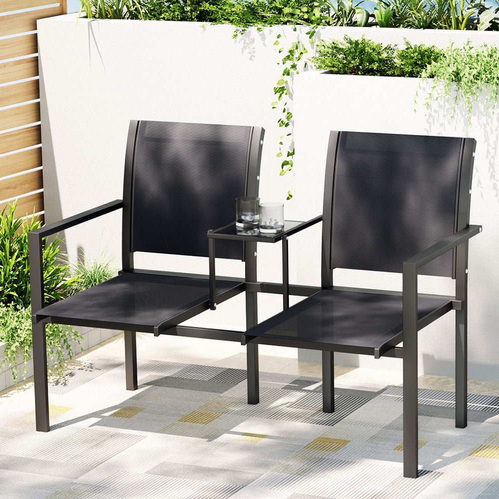 Gardeon Outdoor Garden Bench Seat Chair Table Loveseat Patio Furniture Park